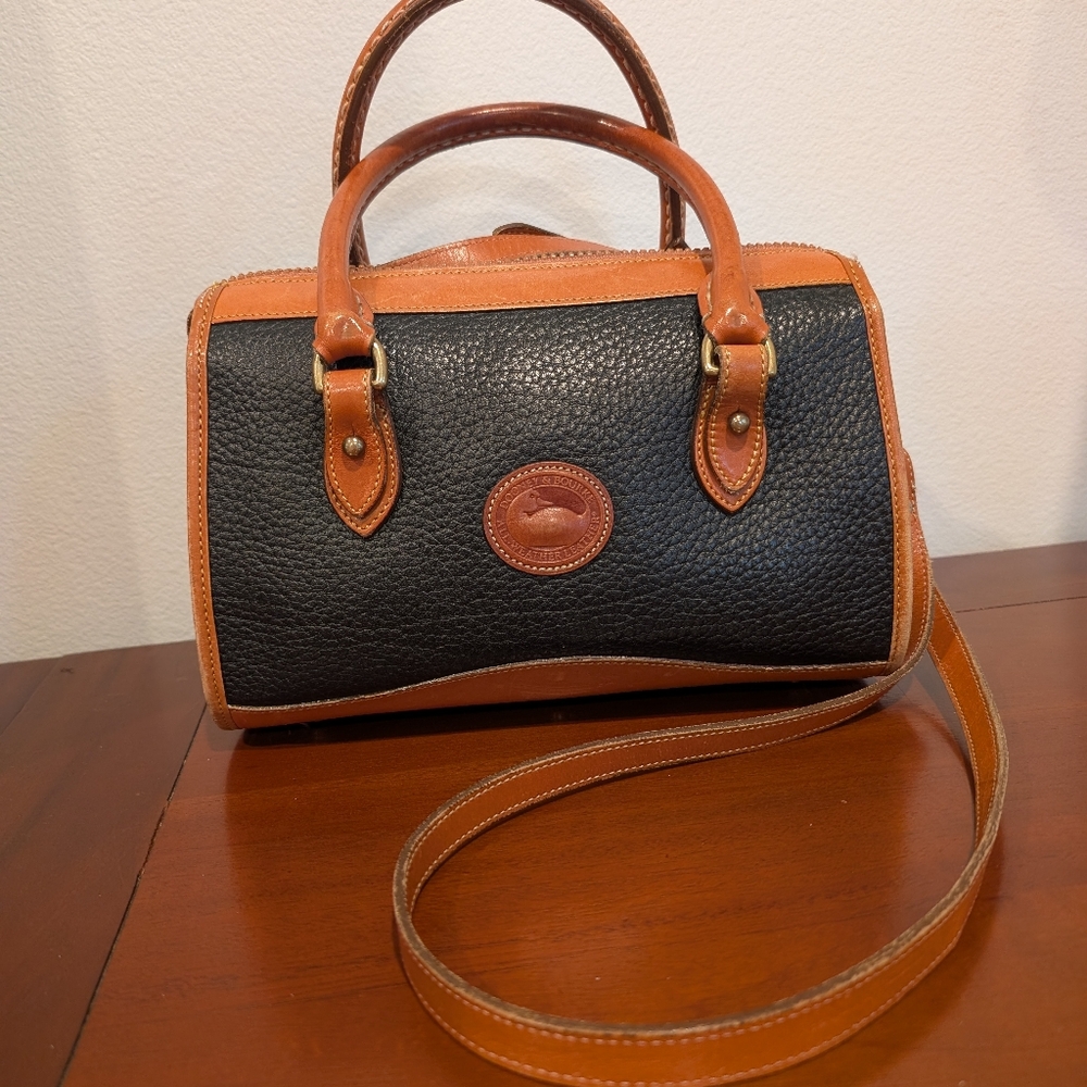 Dooney & Bourke Black and Brown Satchel